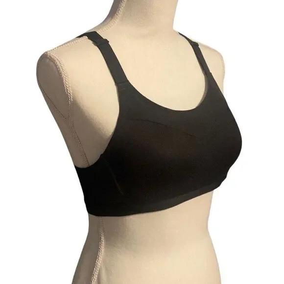 Victoria's Secret On Point Racerback Cutout Wireless Sports Bra Black Size 34B - Picture 2 of 5